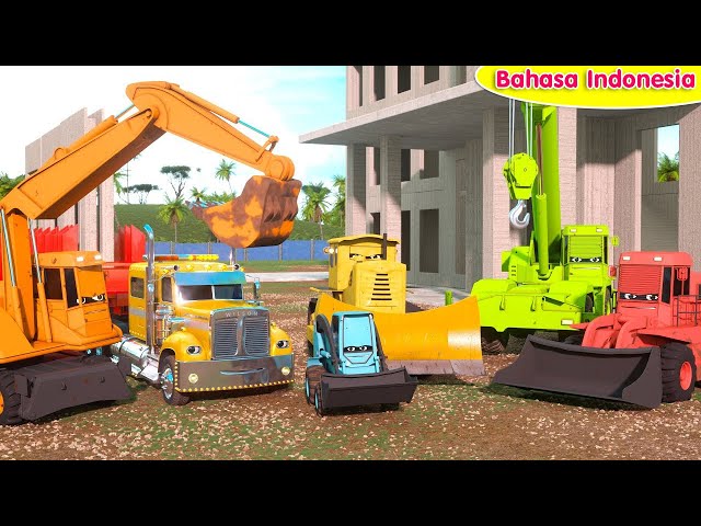 Belajar Tentang Konstruksi Bersama Wayne the Bulldozer & Jake the Skid Steer! | A DAY AT WORK class=