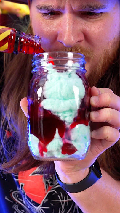 I left The Worlds Sourest Cotton Candy in Sour Puss Liqueur for a week