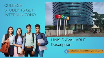 How to Get Internship at Zoho|| CliqTrix Internship 2025 | #zoho