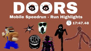 Doors Mobile Speedrun | Run Highlights | 17:47.48