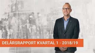 Delårsrapport kvartal 1 2018/2019, InfraCom Group AB (publ)