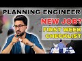 How to Start a Project as a Planning Engineer in New Company | What to Do + What to Ask
