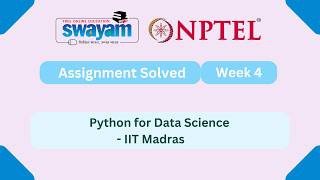 Python For Data Science Week 4 || NPTEL Answers 2026 || #nptel #nptel2026 #myswayam