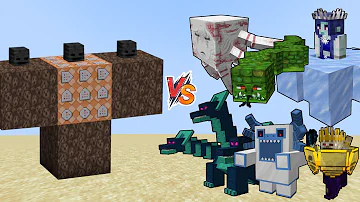 Crackers Wither Storm vs The Twilight Forest Mobs - Minecraft Mob Battle...