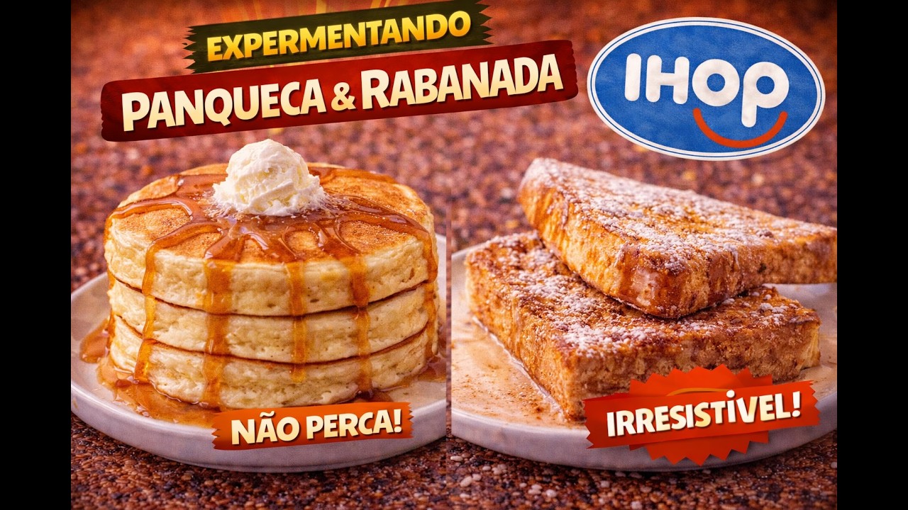 EXPERIMENTANDO IHOP - PANQUECA, RABANADA, HASH BROWN... É GOSTOSO? VALE A PENA? QUANTO CUSTA?