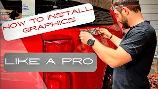 How to Install Stickers on a Vehicle.  Trail Boss Graphic Install