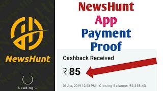 NewsHunt App payment proof | Best self Earning app | news reading earning App screenshot 4