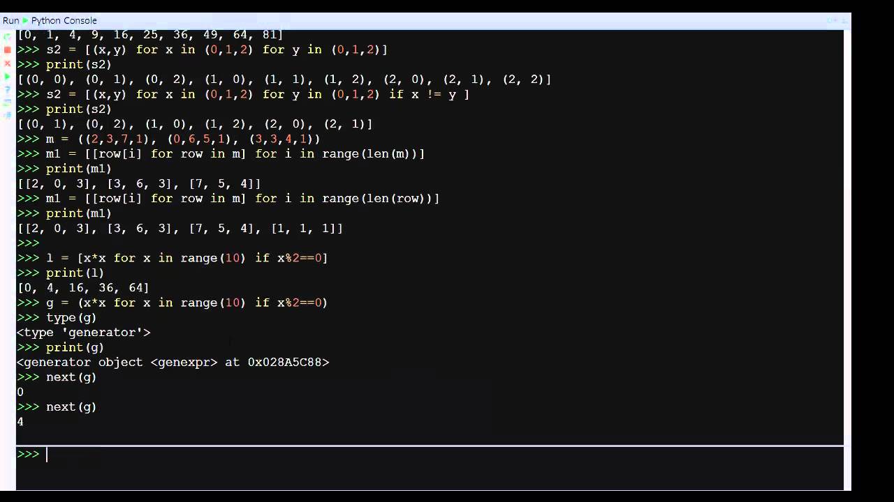 Python 01-41: Generator Expressions - YouTube