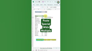 Excel Paste Special with Multiply!