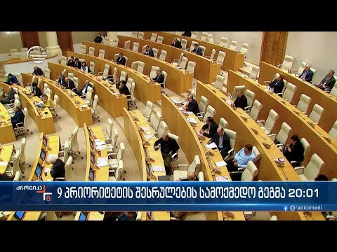 9 პრიორიტეტის შესრულების სამოქმედო გეგმა