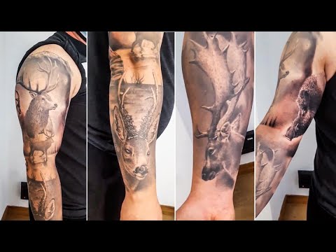 Este es uno de los MEJORES TATUAJES DE CAZA que has visto: JABALÍ, CORZO, ciervo, gamo, macho montés