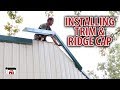 Installing Trim And Ridge Cap on DIY Shop Building Kits