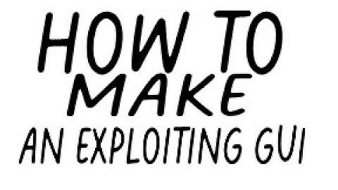 How to make a Gui for begginers | Roblox exploiting tutorial