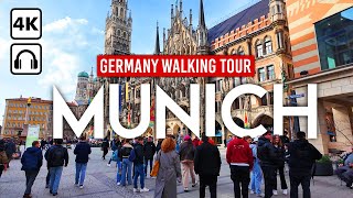 MUNICH, Germany  4K Walking Tour In The Bavarian Capital