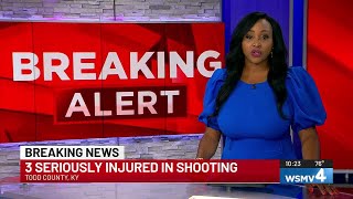3 seriously injured in shooting in Todd County, KY
