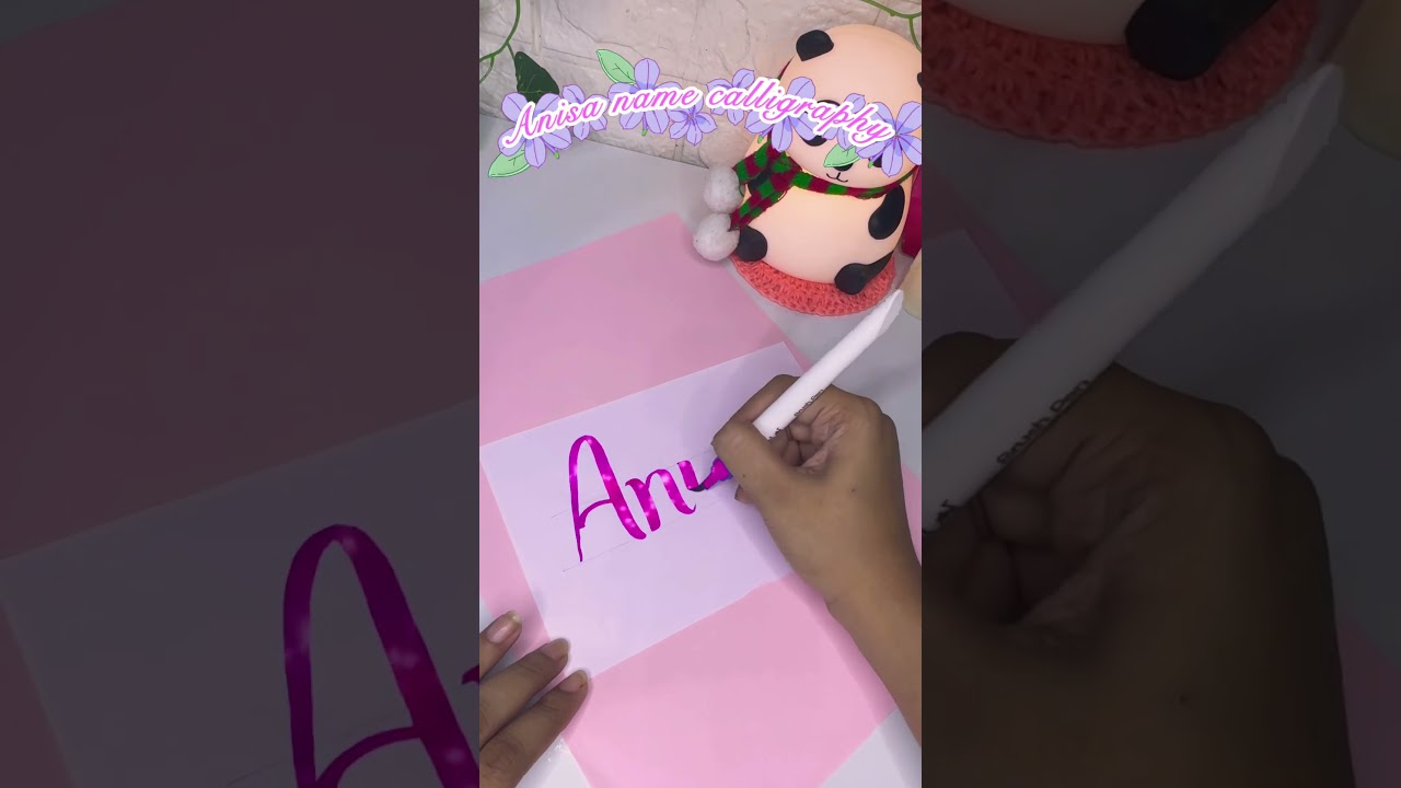 Anisa name calligraphy #shortsfeed #calligraphy #anisa