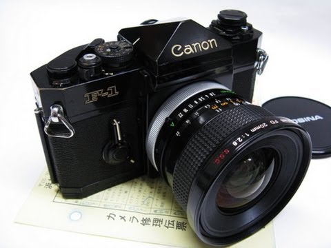 修理完成：キヤノン旧F-1 前期＋旧FD20mmF2.8 - YouTube