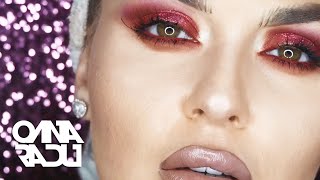 Red Sparkle Smokey Eyes | Tuto-Xmas | By Oana Radu