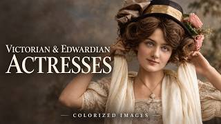 Actresses of the Victorian & Edwardian Eras: Music Hall to Silent Film | HD Colorized Photographs