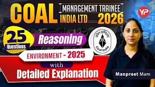 CIL Reasoning 25 Qs with Detailed solution to previous year papers Environment 2025