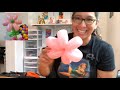Six petal Flower balloon tutorial. Balloon twisting for beginners. How to make a balloon flower.