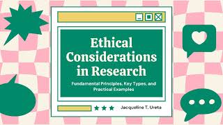 Ethical Considerations in Research