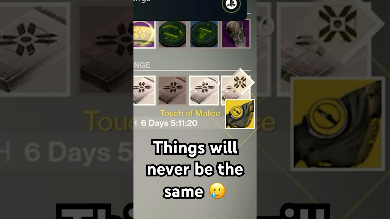 things will never be the same...