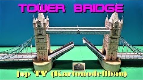 Tower Bridge in London 1:300 Schreiber Bogen jop TV (Kartonmodellbau)