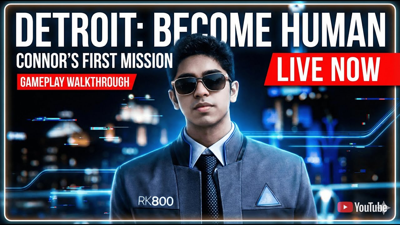 Detroit: Become Human – Connor’s First Mission LIVE 🔥 | KalkiGod Gameplay Walkthrough