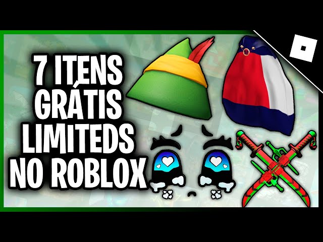 COMO PEGAR 5 ITENS GRÁTIS NO ROBLOX 