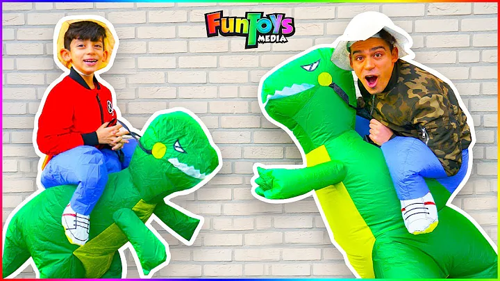 Jason Pretend Play Treasure Hunt with Dino