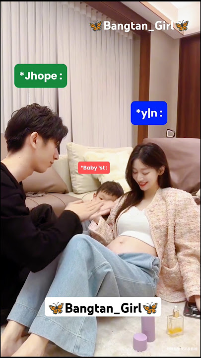 *Pov:- When your husband and son take care of you during your pregnancy🧑‍🍼😚♥️#btsff #jhope #imagine