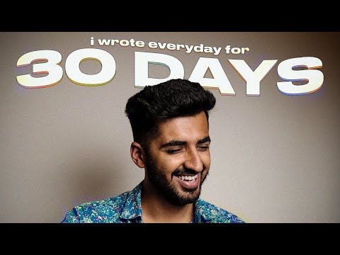 I wrote every day for a month
