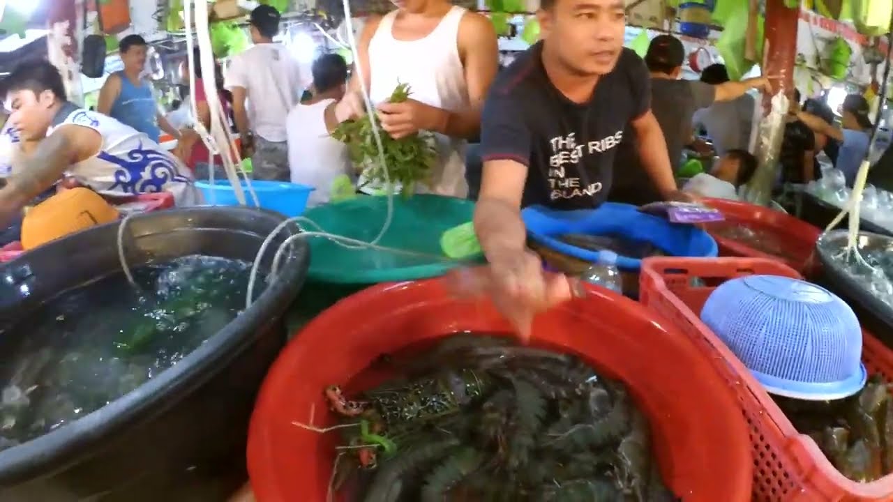 Рыбный рынок на Боракае «D Talipapa» — пробую попугая! Уличная еда на Филиппинах, ЦЕНЫ! #7