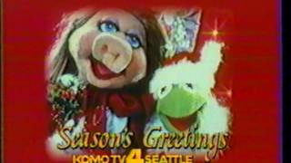 Komo 4 Tv Seattle - Seasons Greetings Bumper - Muppets - Kermit - Ms Piggy 1984
