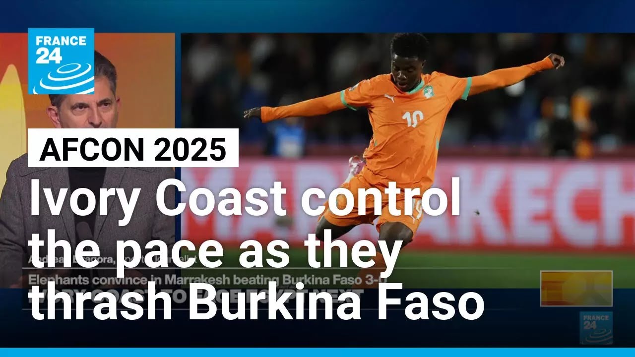 AFCON 2025: Ivory Coast control the pace as they thrash Burkina Faso • FRANCE 24 English