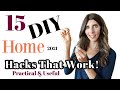 NEW 15 Easy DIY Home Hacks that Actually Work / Practical & Useful Home Hacks