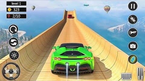 Mega Ramp Car Stunt  Gameplay | IMPOSSIBLE  CAR STUNT GAMEPLAY (IOS AND ANDROID)
