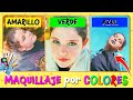 MAQUILLAJE de COLORES 🌈 ¡Ruleta de COLORES! 💋 IMITANDO FOTOS TUMBLR  💛 💚 💙 RETO MAQUILLAJE