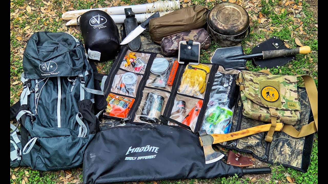 My Wilderness Survival Kit & Camping Gear - 5 Days Alone at Bugout Camp 