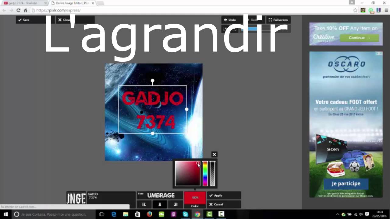 [TUTO] Comment faire son image de profil yt ( sans logiciel ) ! - YouTube