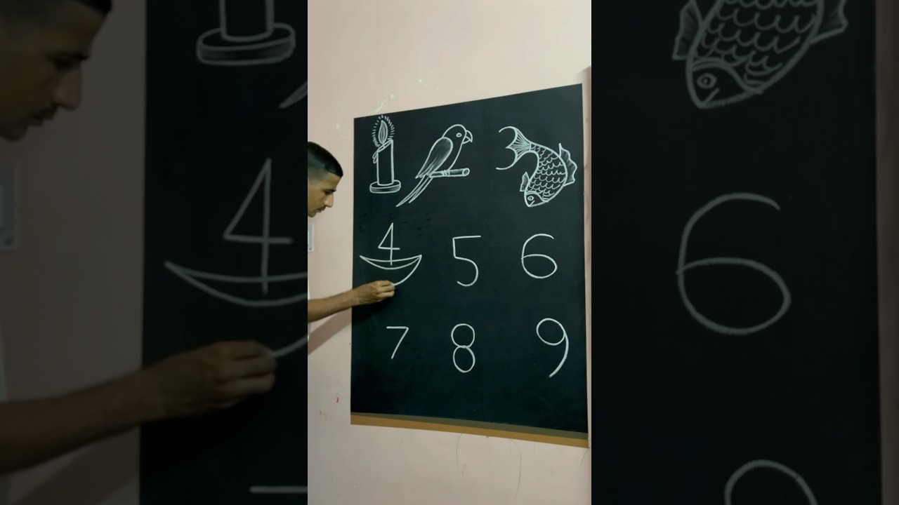 1234 counting art challenge ||😳😱 