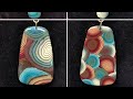 polymer clay pendant 17