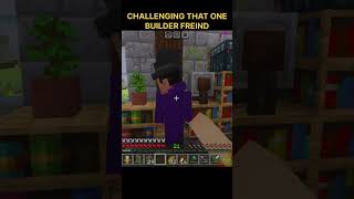 When you challenge a builder to spear battle #minecraft