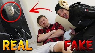 I Pranked Him With FAKE JASON VOORHEES SUIT And THE REAL ONE SHOWED UP!!