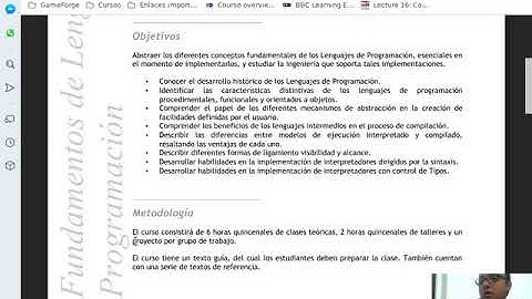 Fundamentos de lenguajes de programación Clase 1-1 Presentacion profesor