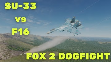 SU33 vs F16 - DCS - SU 33 vs f-16 Dogfight Combat Training - HD 60fps