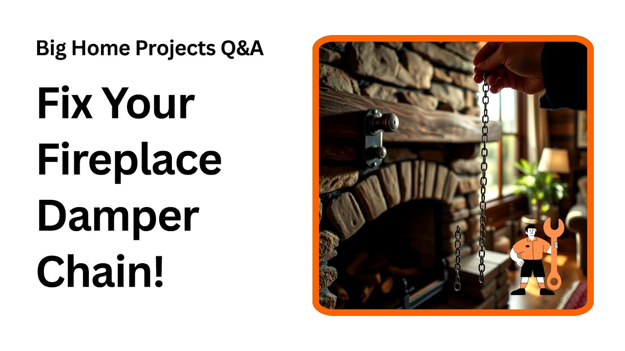 How to Fix a Broken Fireplace Damper Chain Fast - YouTube