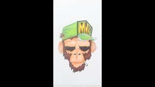 Thug Life Drawing with Brushpens