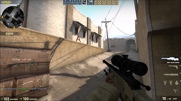 CSGO - AWP headshot through smoke